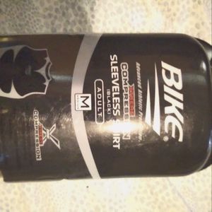 Black bike compression shirt